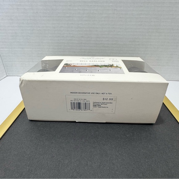 Hearth & Hand with Magnolia Metal Bell Garland Silver Finish, 5 FT Long - Picture 3 of 5